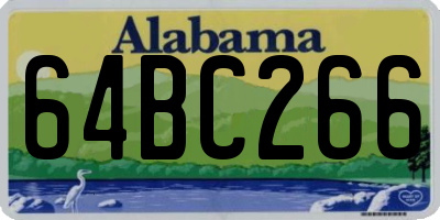 AL license plate 64BC266