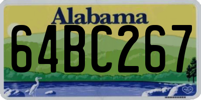 AL license plate 64BC267