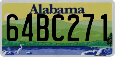 AL license plate 64BC271