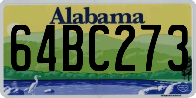 AL license plate 64BC273