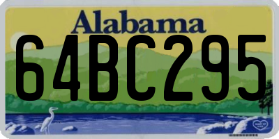 AL license plate 64BC295