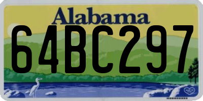 AL license plate 64BC297