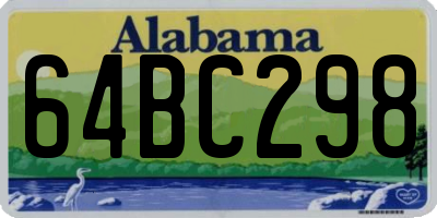 AL license plate 64BC298