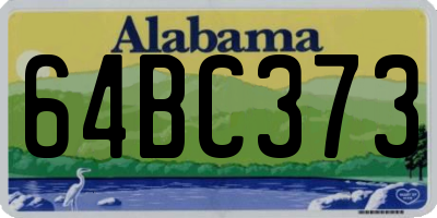 AL license plate 64BC373