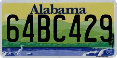 AL license plate 64BC429