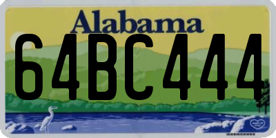 AL license plate 64BC444