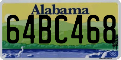 AL license plate 64BC468