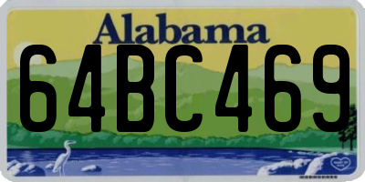 AL license plate 64BC469