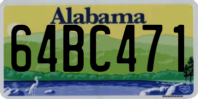 AL license plate 64BC471