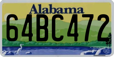 AL license plate 64BC472