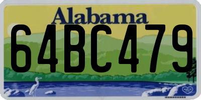 AL license plate 64BC479