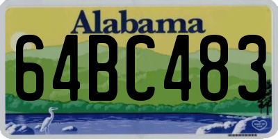 AL license plate 64BC483