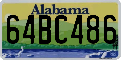 AL license plate 64BC486