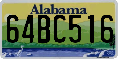 AL license plate 64BC516