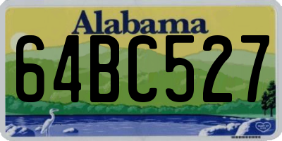 AL license plate 64BC527