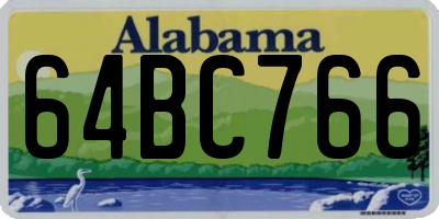 AL license plate 64BC766