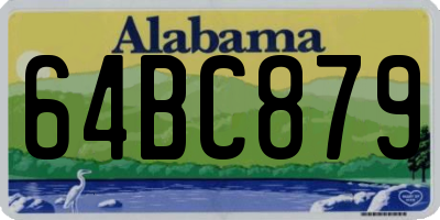 AL license plate 64BC879