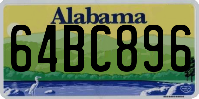 AL license plate 64BC896