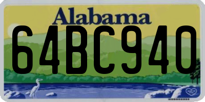 AL license plate 64BC940