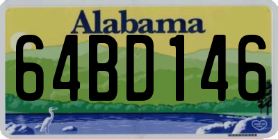 AL license plate 64BD146