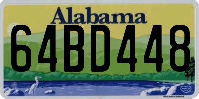 AL license plate 64BD448