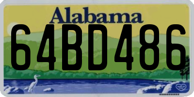 AL license plate 64BD486