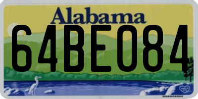 AL license plate 64BE084