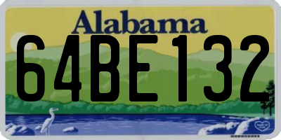 AL license plate 64BE132