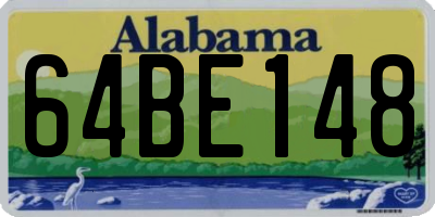 AL license plate 64BE148