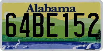 AL license plate 64BE152