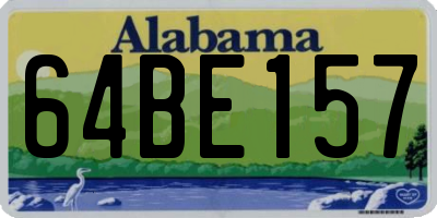 AL license plate 64BE157