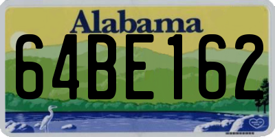 AL license plate 64BE162