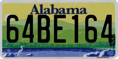 AL license plate 64BE164