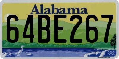 AL license plate 64BE267