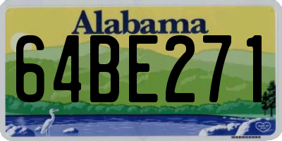 AL license plate 64BE271