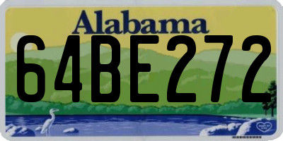 AL license plate 64BE272
