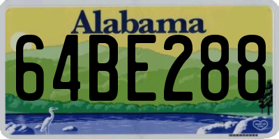 AL license plate 64BE288