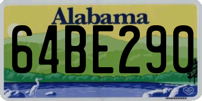 AL license plate 64BE290