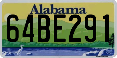 AL license plate 64BE291