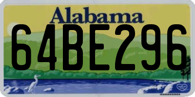 AL license plate 64BE296