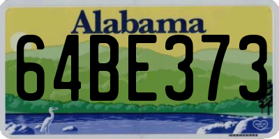 AL license plate 64BE373