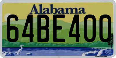 AL license plate 64BE400