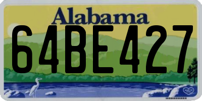 AL license plate 64BE427