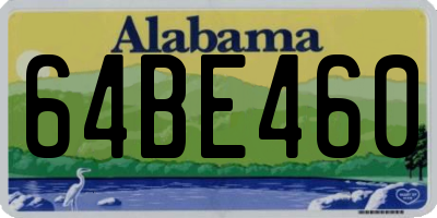 AL license plate 64BE460