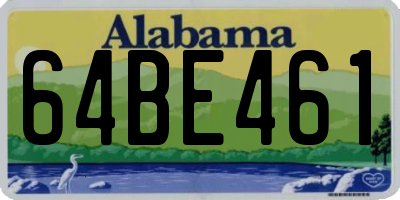 AL license plate 64BE461