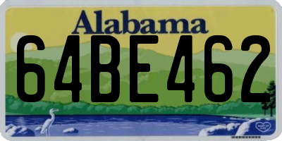 AL license plate 64BE462