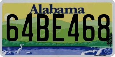 AL license plate 64BE468