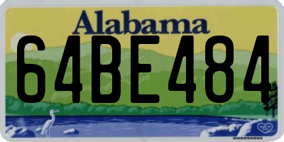 AL license plate 64BE484