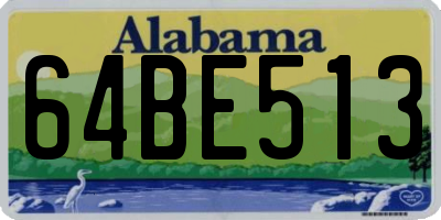 AL license plate 64BE513