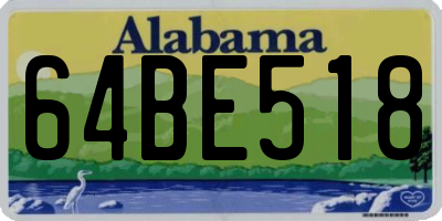 AL license plate 64BE518